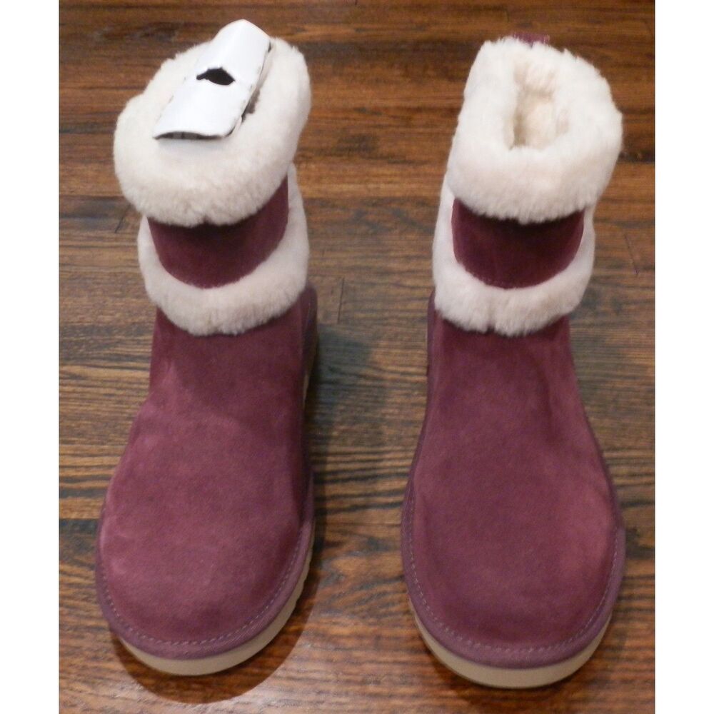 Koolaburra by UGG Barlee Purple Mini Boots Shoes Women's Size 10 New